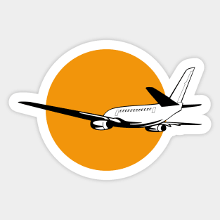 Commercial Jet Plane Airline Retro Sticker